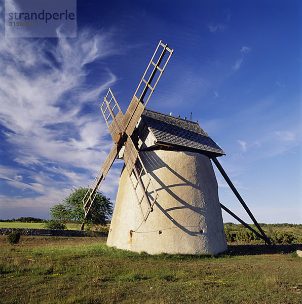 Windmühle auf Boden  Untersicht