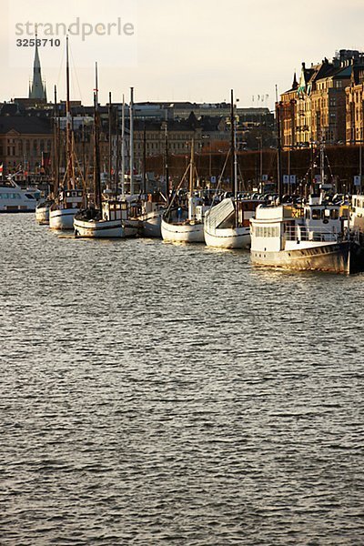 View of Strandvagen  Stockholm  Sweden.