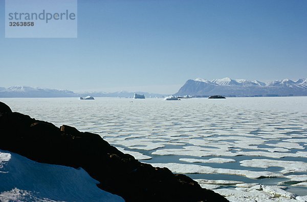 Eisschollen im Ozean  Grönland.