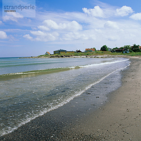 Eine leere Strand  Gotland  Schweden.