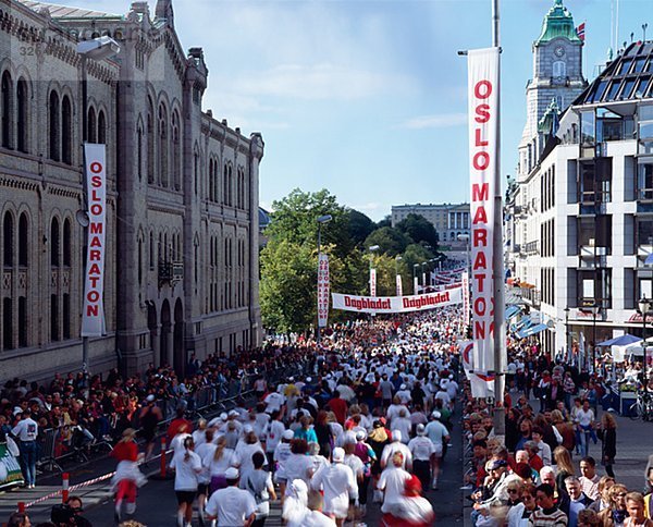 Marathon Rennen  Oslo.