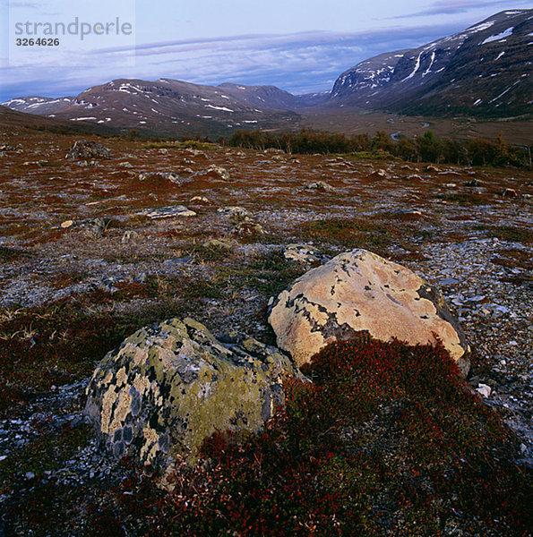 Bare Bergregion oberhalb der Baumgrenze  Jämtland  Schweden.