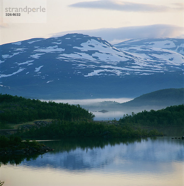 Seen  Tornestrask  Lappland  Schweden.