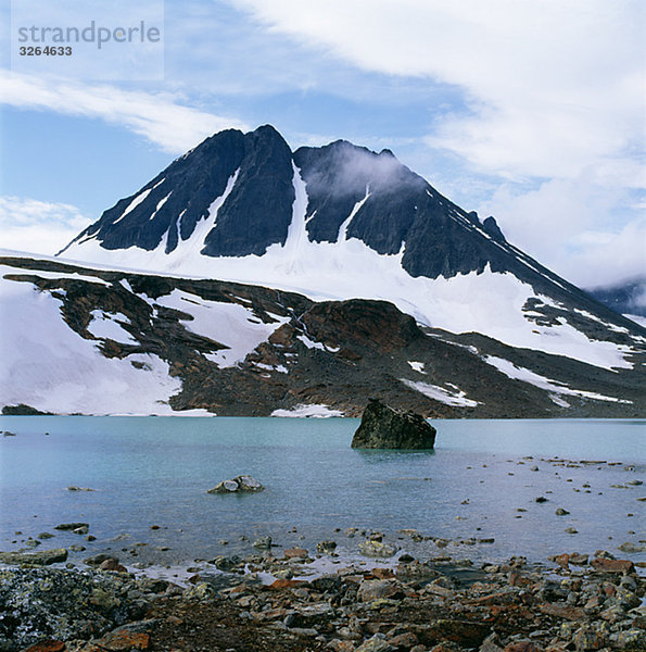 Mountain Lake  Unna Raitavagge  Lappland  Schweden.