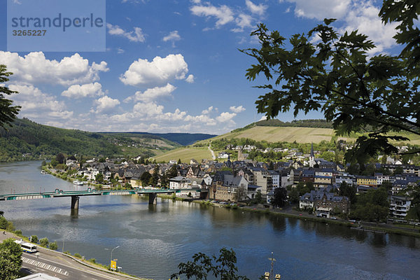 Deutschland  Rheinland-Pfalz  Blick auf die Stadt Traben-Trarbach