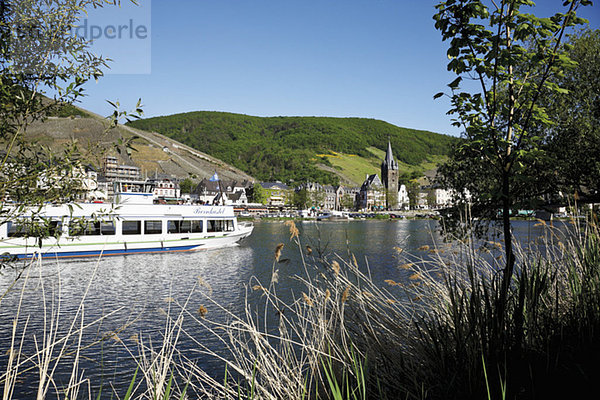 Germany  Bernkastel-Kues  Moselle River  excursion boat