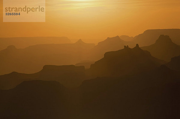 USA  Arizona  Grand Canyon  Landschaft bei Sonnenuntergang