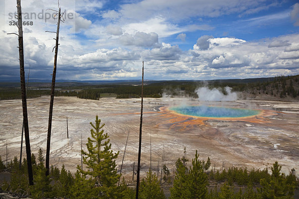 USA  Wyoming  Yellowstone Nationalpark  Großer Prismatischer Frühling