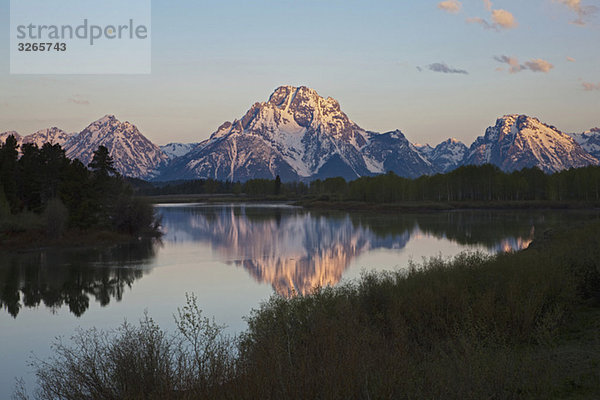 USA  Wyoming  Oxbow Bend bei Sonnenaufgang