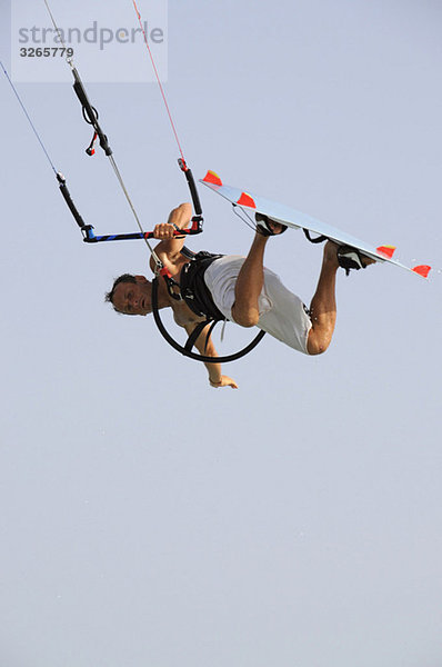 Egypt  Kitesurfer in midair