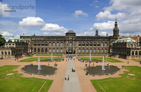 Germany  Saxony  Dresden  Zwinger palace with palace garden