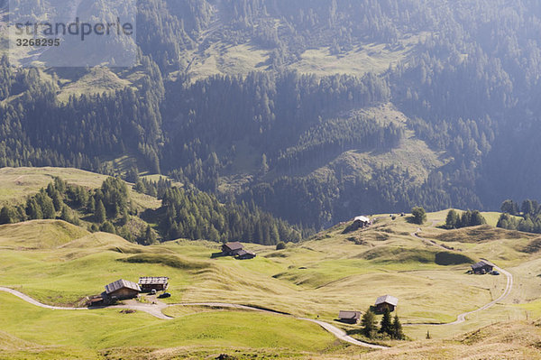 Italien  Südtirol  Seiseralm  Berglandschaft  Hochblick