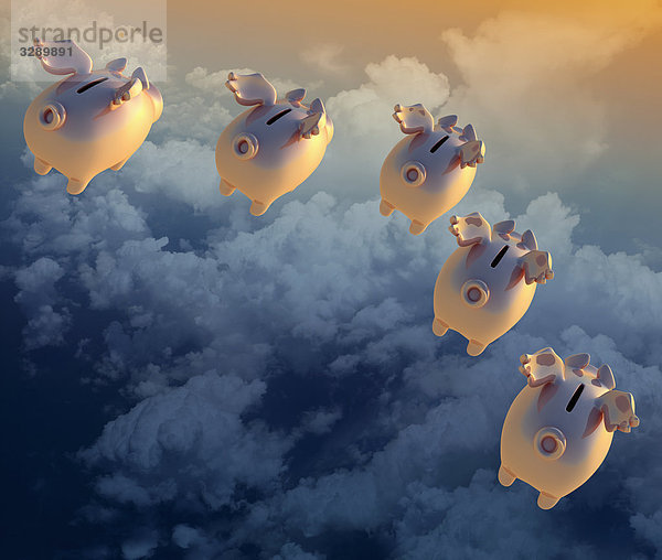 Fliegende Sparschweine