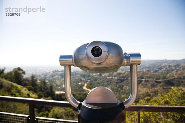 Teleskop im Griffith Park mit Blick auf Downtown Los Angeles