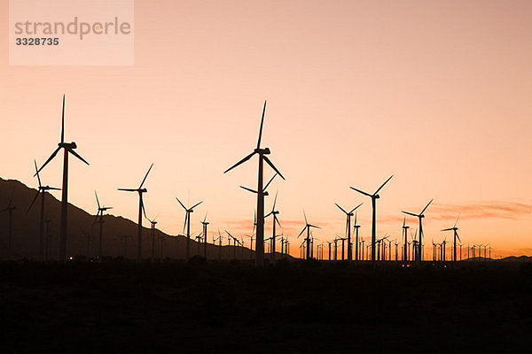 Windpark im Coachella Valley Kalifornien