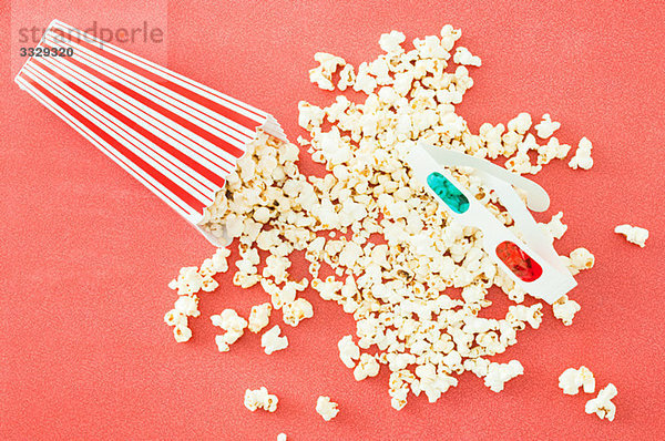 Popcorn und 3D-Brille