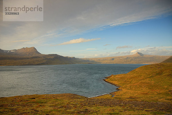 Ansicht der Strandir Küste  westlichen Fjorde  Island