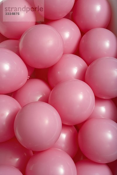 Gruppe rosa Luftballons