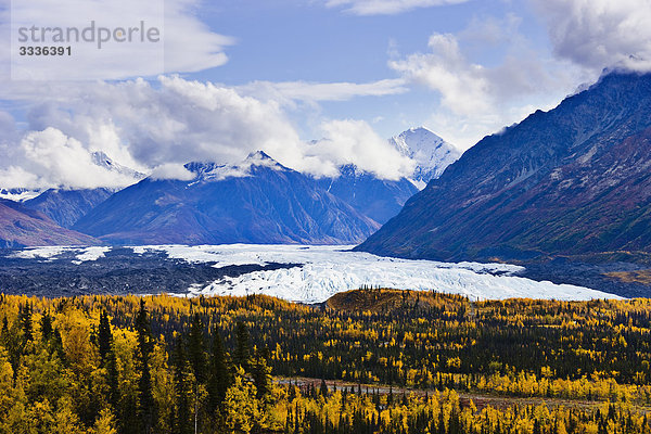 Matanuska-Gletscher entlang Glenn Highway  Alaska