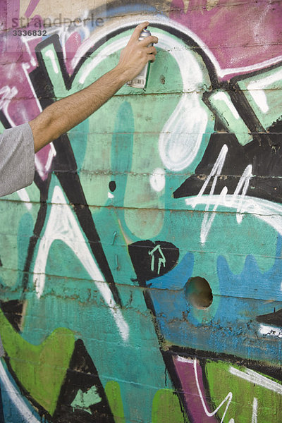 Spritzlackierung Graffiti Wandgemälde