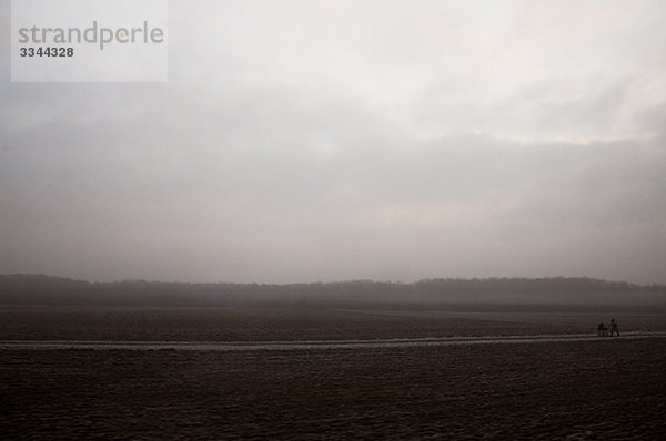 Nebelig Landschaft  Deutschland.