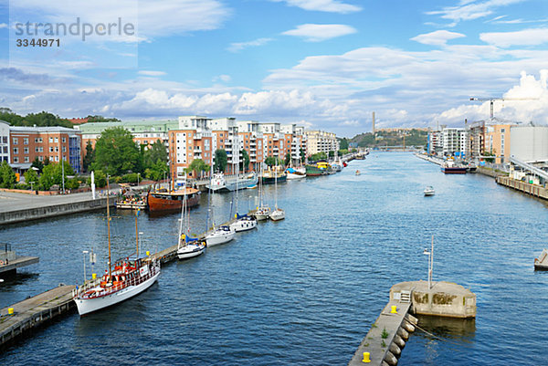 Kanal in Stockholm  Schweden.
