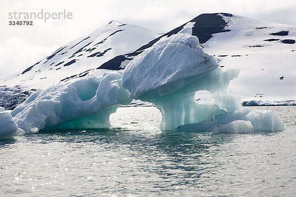 Eis  Spitzbergen  Norwegen.