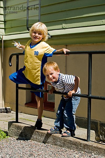 Porträt von zwei jungen  Schweden.