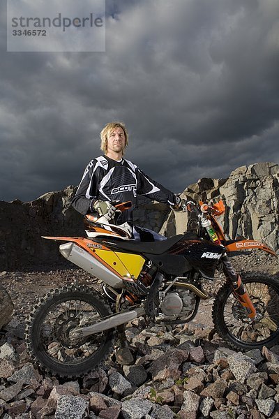 Ein Motocross Fahrer  Schweden.