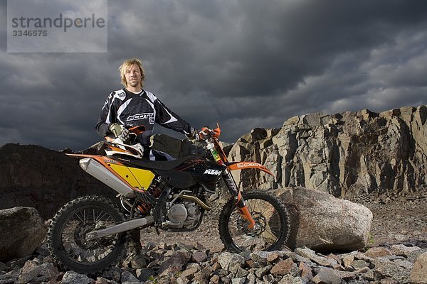 Ein Motocross Fahrer  Schweden.