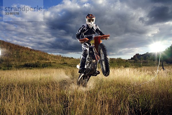 Ein Motocross Fahrer  Schweden.