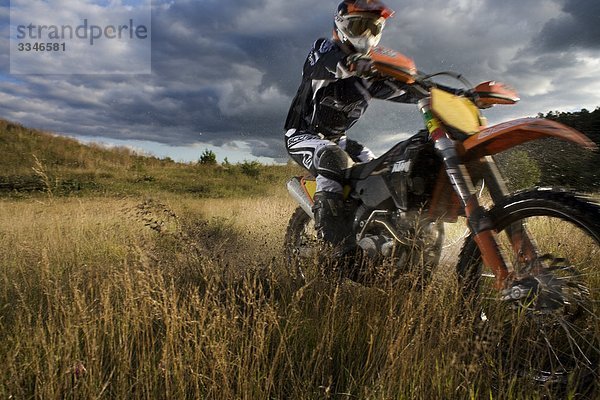 Ein Motocross Fahrer  Schweden.