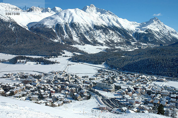 Landschaftlich schön landschaftlich reizvoll Berg Winter Landschaft Ignoranz Alpen Kanton Graubünden Schnee schweizerisch Schweiz