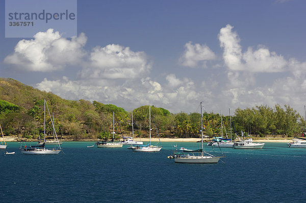 Rodney Bay  St. Lucia  Karibik  Meer  Küste  Meer  Boot  Segelboote