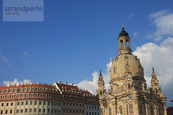 Deutschland  Sachsen  Dresden  Reisen  Stadt reisen  Kultur  Ostdeutschland  Frauenkirche  Frauenkirche  Wiederaufbau  Architektur  Kuppel  Fassaden