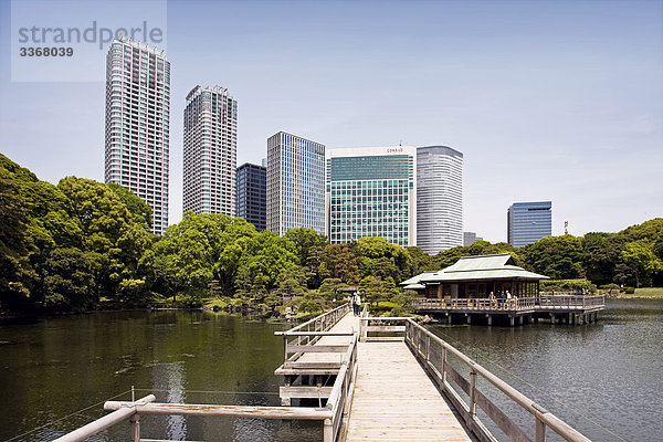Japan  Tokyo City  Shiodome District  Hama Rykiu Garten