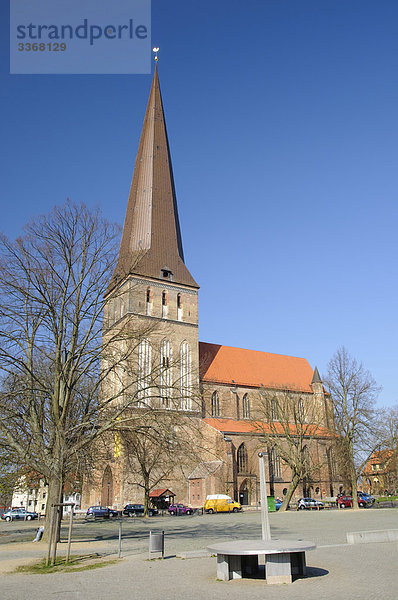 St.-Petri-Kirche  Hansestadt Rostock  Mecklenburg-Vorpommern  Deutschland  Europa