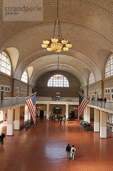 Registrierung Zimmer  Ellis Island National Monument  New York  USA