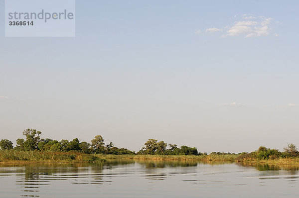 Nationalpark  Wasser  Himmel  Reise  Natur  Fluss  Namibia  Afrika