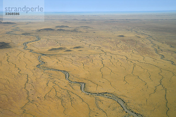 Luftaufnahme  Serra Cafema  Kunene Region  Namibia  Afrika  Reisen  Natur