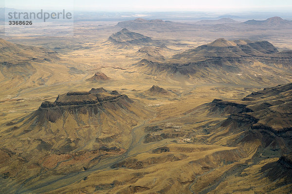 Luftaufnahme  Flug  Skelettküste  Swakopmund  Swakopmund  Region Erongo  Namibia  Afrika  Reisen  Natur