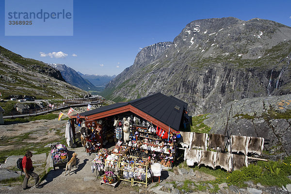 Berg Urlaub Reise Figur Norwegen Laden More og Romsdal Skandinavien Tourismus Trollstigen