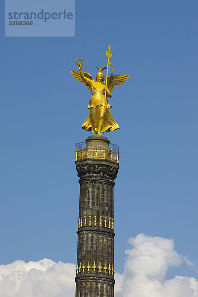 Berlin Hauptstadt Urlaub Reise Stadt Großstadt Statue Siegessäule - Berlin Deutschland Tourismus Viktoria Goldelse
