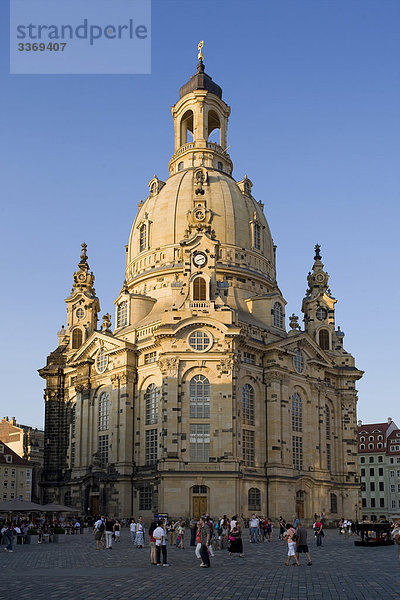 Deutschland  Dresden  Frauenkirche  Kirche  Kathedrale  Ort  Space  Reisen  Tourismus  Ferien  Urlaub