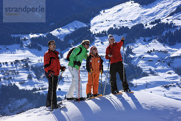 Winter Mensch Kanton Graubünden Show Schnee Schweiz Wintersport