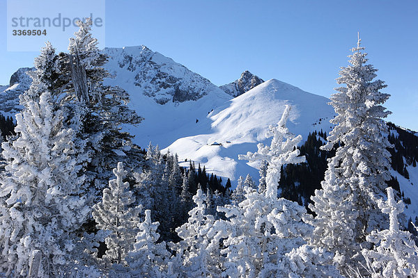 Landschaftlich schön landschaftlich reizvoll Berg Winter Kanton Bern Schnee Schweiz