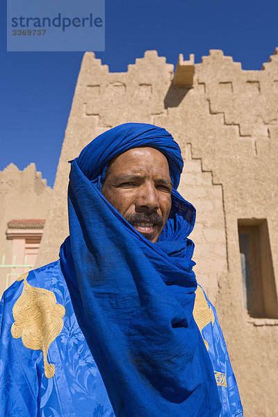 Porträt eines Mannes Touareg  Marokko Herr