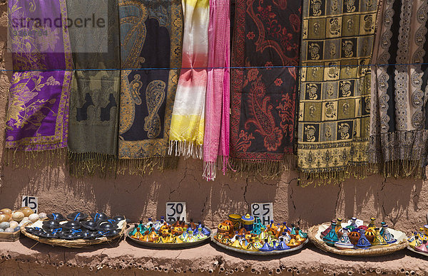 Shop in Ait Ben Haddou Kasbah  Ouarzazate  Marokko