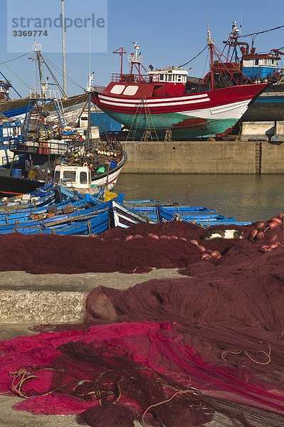 Fischerhafen in Essaouira  Marokko