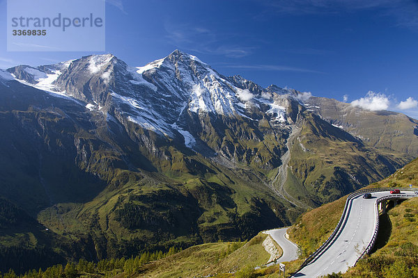 Österreich  Großglockner Pass  Gebirgspass  Alpen  Sepentines  obere Tauern  Berge  Urlaub  Reisen